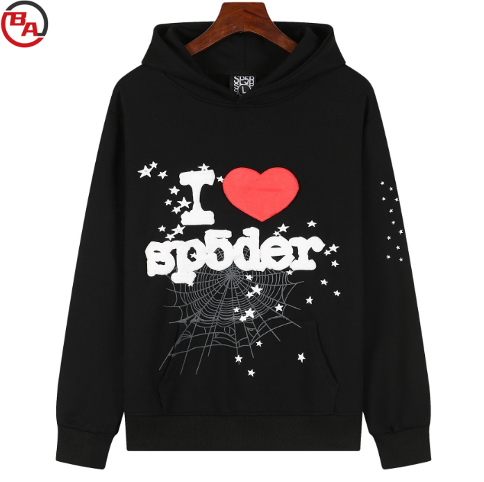 OEMApparelVendorPuffPrintLongSleeve100-CottonFrenchTerryHoodies