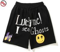 CustomApparelSupplierMen'sPaintPrint100-CottonCasualShorts2