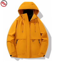 CustomApparelVendorWomen'sWaterproofRainJacketLightweightHoodedRaincoatforHikingTravel