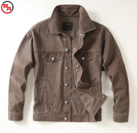 SmallMOQApparelVendorMen'sDenimJacketWorkJacketLapelTop100-Cotton4