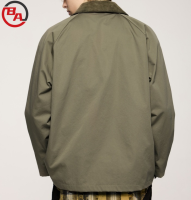 CustomApparelVendorElasticAnti-wrinkleVintageWorkwearLapelTrenchCoat3