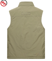 ApparelCustomVendorMen'sVestFullZipperJacketMulti-pocketReversibleWorkwear2