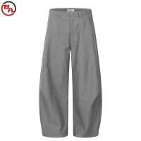 CustomApparelVendorMen'sPleatedLooseWide-legLongPantsCasualSolidSuitTrousers3