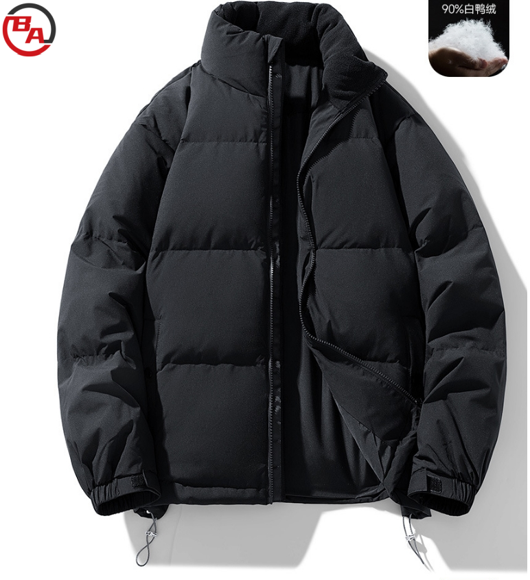 ApparelCustomVendorMen'sPufferJacketStandCollarDownCoatLightThinInsulatedJacket