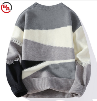 CustomApparelFactoryMen'sSweaterViscoseKnittedSweaterLongSleeveCrewneckPullover1