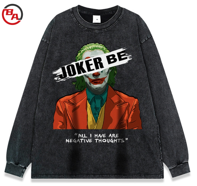 CustomApparelSupplierMen'sPrint100-CottonTShirt260GSMLongSleeveTee