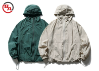 CustomApparelFactoryOutdoorSolidColorUnisexHoodedJacketSunProtectionWorkwear4