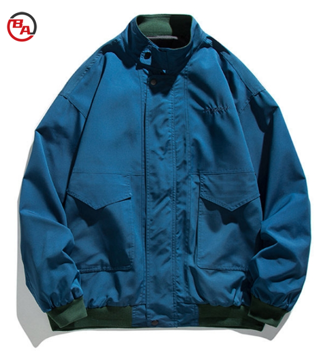 CustomApparelFactoryRainJacketMenWaterproofWindbreakerLightweightHoodedRaincoatforDailyCasual