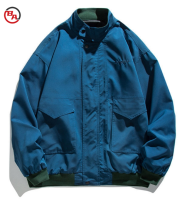 CustomApparelFactoryRainJacketMenWaterproofWindbreakerLightweightHoodedRaincoatforDailyCasual