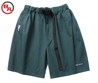 SmallMOQApparelVendorMen'sSolidColorCasualSummerWorkwearEmbroideryShorts