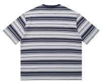 CustomApparelFactoryHalfSleeveStripedT-ShirtsRoundNeckCropTopsCasualSummerSolidColorBasicTees1