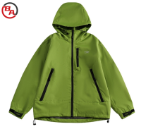 ApparelCustomFactoryMensLightweightWaterproofZipperJacketRainHoodedJacketsforHiking8