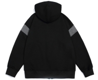 SmallMOQApparelSupplierMen'sZipUpHoodieFleeceLinedPulloverHoodedSweatshirtLongSleeveEmbroideredLetterCardiganTop1