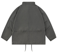 SmallQuantityApparelSupplierCasualWorkwearStandCollarJacketCasualLooseCoatForMen3