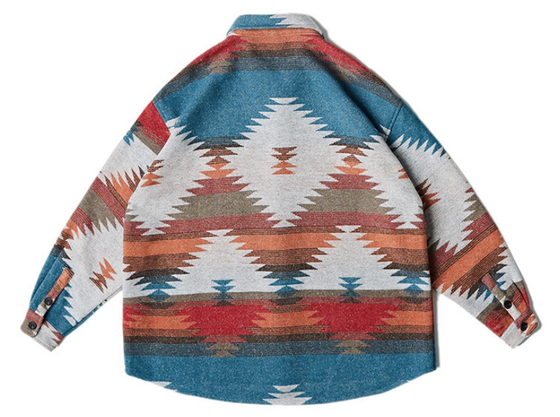 SmallMOQApparelFactoryNewMen'sJacketWoolJacquardShirtLooseSimpleAll-matchCasualTops1