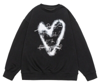 CustomApparelFactoryMen'sLooseLongSleeveCrewneckSweatshirtCasualPulloverwithPrint