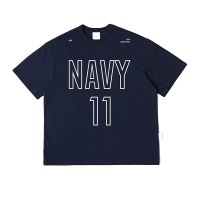 SmallQuantityApparelFactorySummerBasicMen'sRoundNeckShort-sleevedLooseTeewithPrint