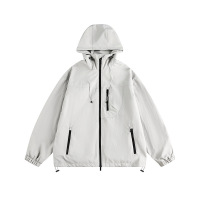 CustomApparelSupplierUnisexNylonWaterproofLongSleeveJacketwithHoods