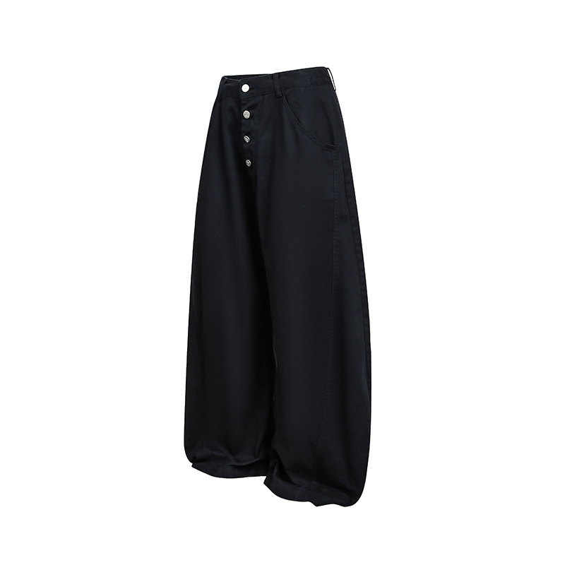 ApparelCustomFactorySolidScimitarPantsLooseNeutralWorkwearTrousersforMen1