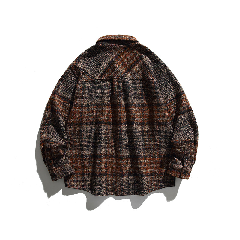 SmallMOQApparelFactoryMensSherpaFlannelShirtJacketPlaidButtonUpLongSleeveWinterWarmCoat2