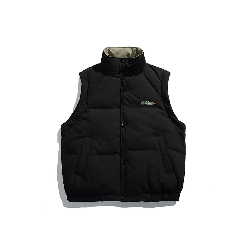 ApparelCustomFactoryUnisexDetachableSleeveStand-upCollarDownJacketwith90-WhiteDuckDown7