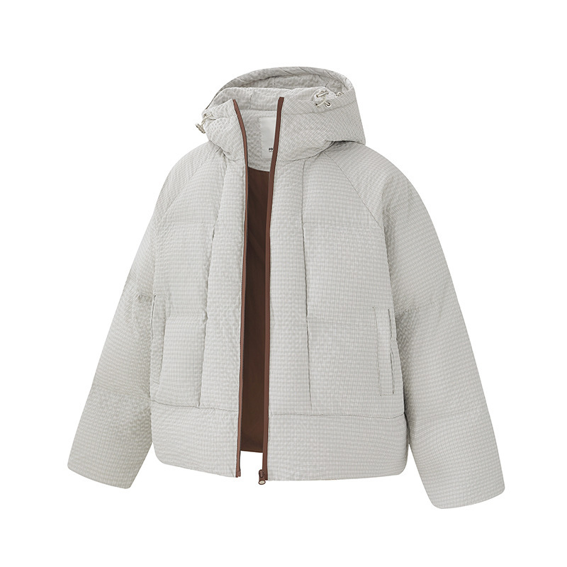 ApparelCustomFactoryColor-blockedZipperUpplaidCottonCoatUnisexWarmOuterwear4