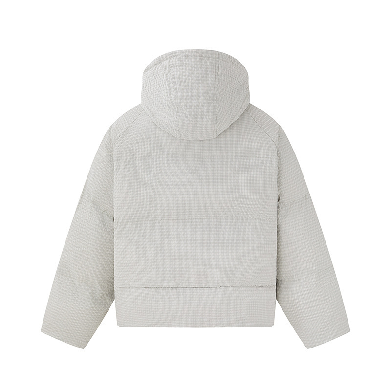 ApparelCustomFactoryColor-blockedZipperUpplaidCottonCoatUnisexWarmOuterwear5