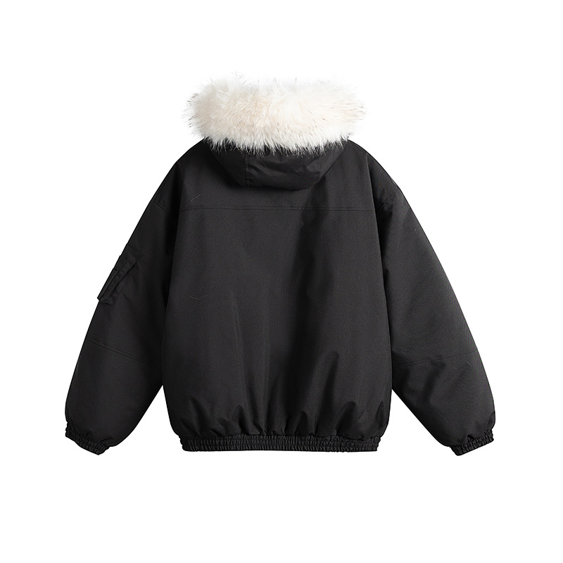 ApparelCustomSupplierUnisexCottonPaddedJacketFurHoodedWinterWarmCoat1