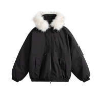ApparelCustomSupplierUnisexCottonPaddedJacketFurHoodedWinterWarmCoat