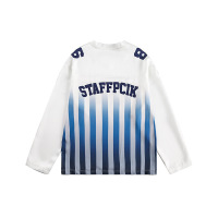 CustomApparelFactoryV-neckLong-sleevedFootballJerseywithColorblockingUnisexSportsTee1