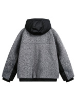 CustomApparelSupplierUnisexColorBlockedAnorakHoodedDownZipUpWindbreakerOutdoorCoat1