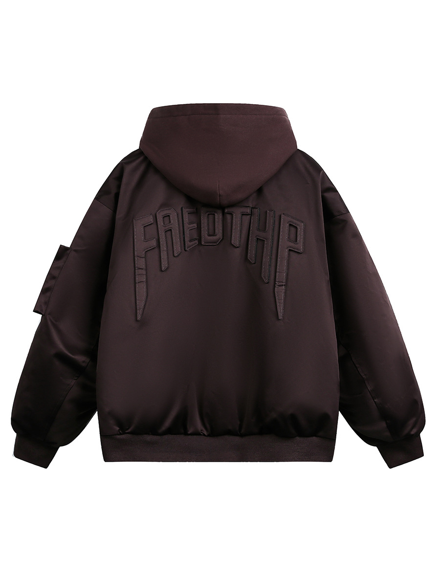 CustomApparelFactoryUnisexEmbroideredDetachableHood90-DownJacketLongSleevewithPocket1