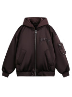 CustomApparelFactoryUnisexEmbroideredDetachableHood90-DownJacketLongSleevewithPocket