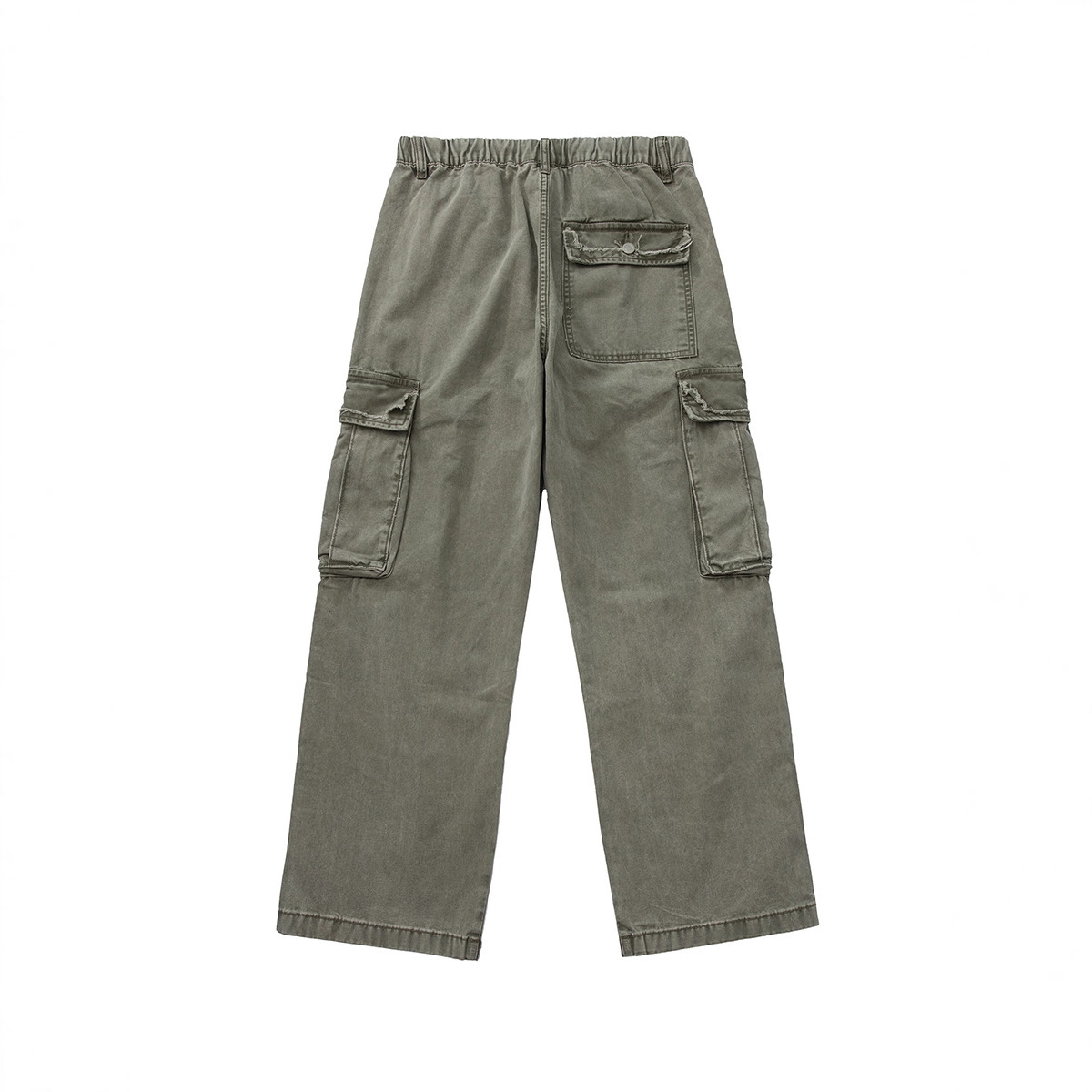 ApparelCustomSupplierMen'sWide-legWashed,CargoPantsOutdoorRelaxedFitWorkPantswithMultiPockets1