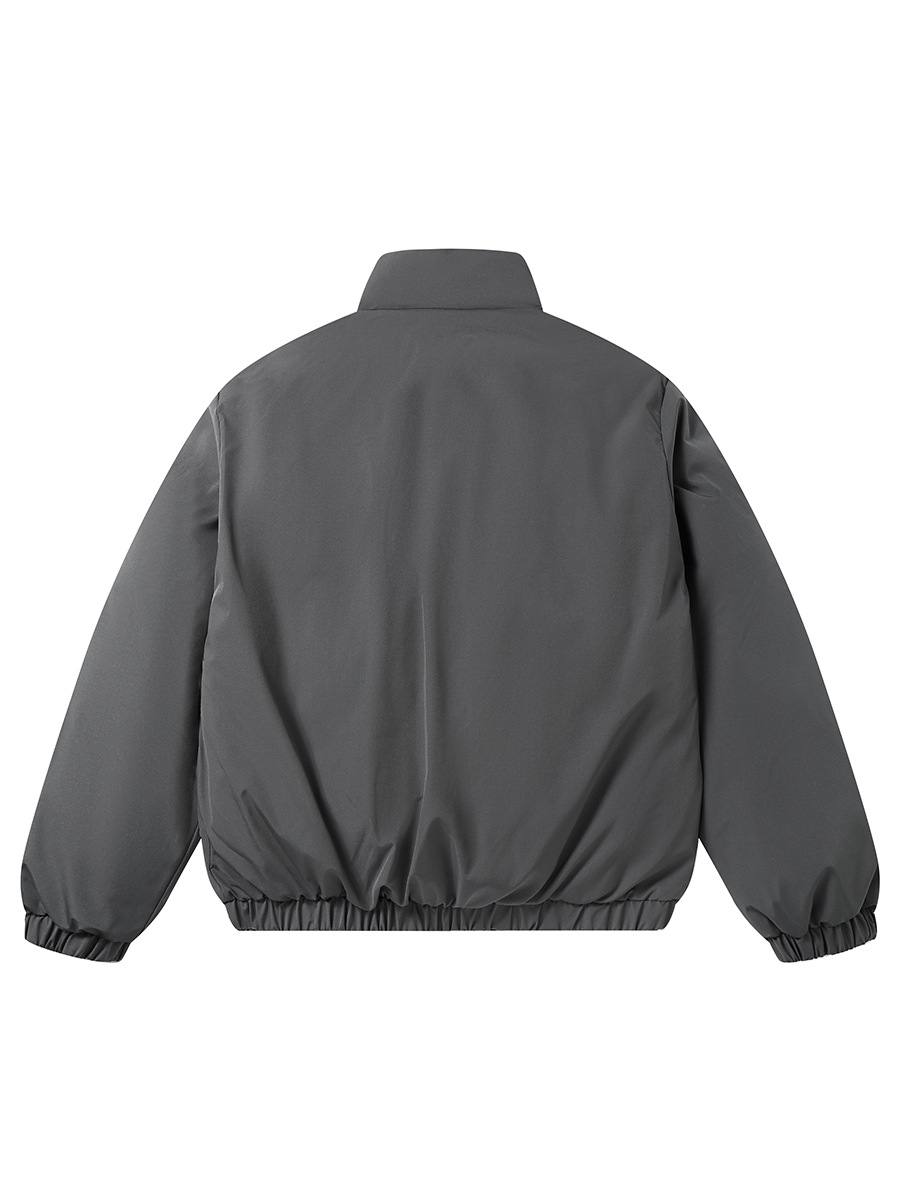 CustomApparelSupplierUnisexLoose-fittingStand-upCollarCoatLargePocketFunctionalJacket1