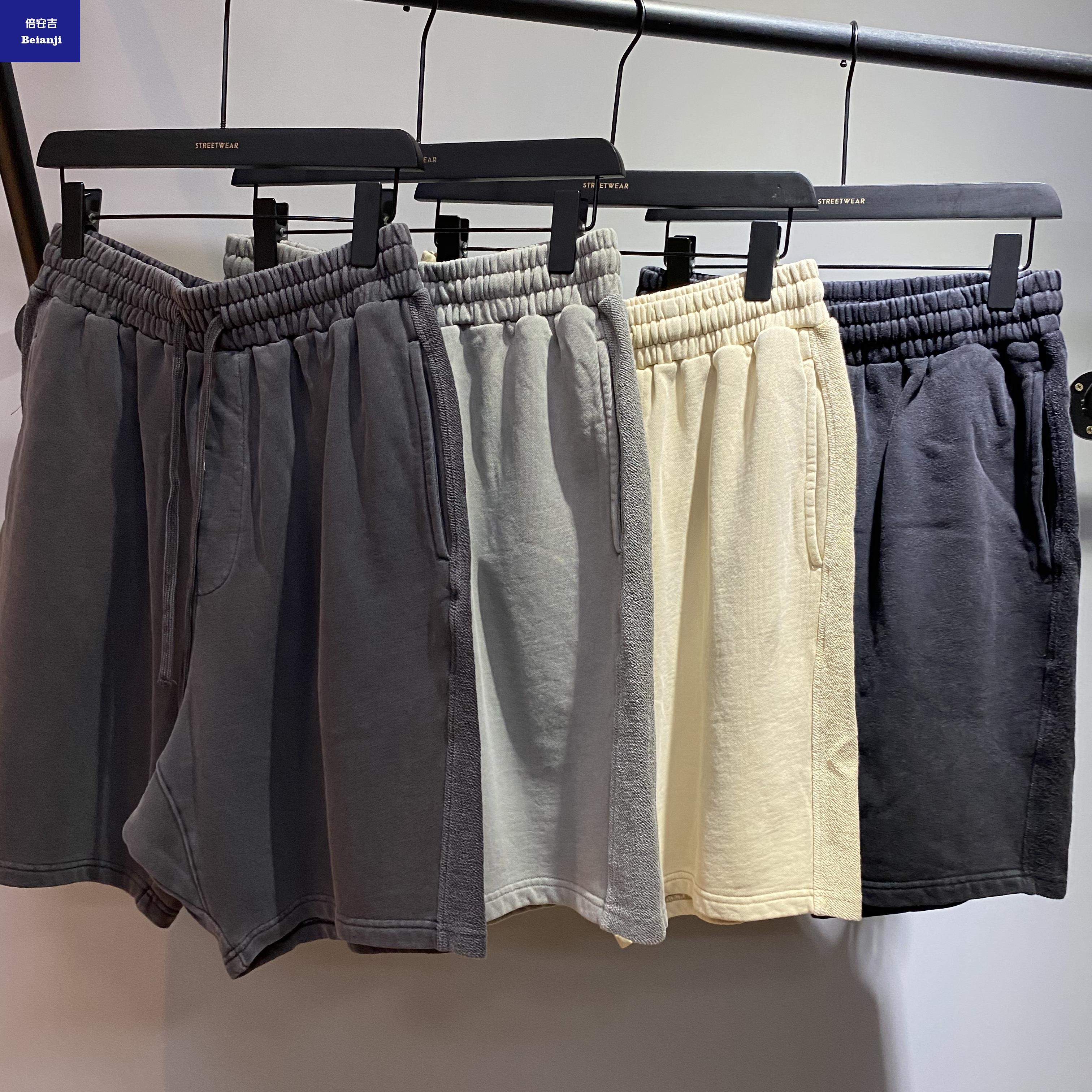 Acidwashmenshortsdyedretroshortsfabric350g-15