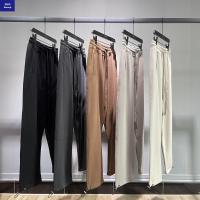 Cottontwillstraightlegpantscasualmen'strousers300gthinstyletidebrandhighstreetsportselasticpants-17