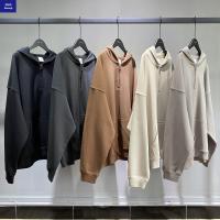 TwillhoodiehalfchestZipperhoodiestreetwearlongsleevehoodie-13