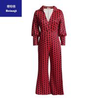 AmazonWomen'sjumpsuitSpringlooseelasticV-neckstraightleghighwaisttemperamentcross-borderjumpsuit-18