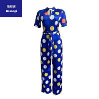 EuropeandtheUnitedStatesstyle2023summernewwomen'slargesizelooseleisurerounddigitalprintlace-upwide-legjumpsuit-4