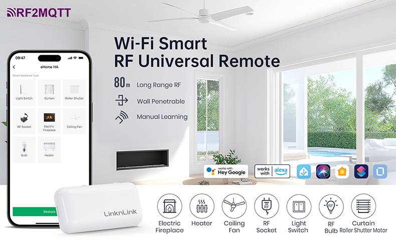 MQTT most pro váš RF svět: seznamte se s LinknLink eHome HA LinknLink