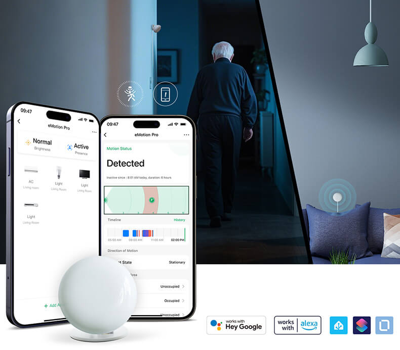 LinknLink eMotion Pro distance-based smart sensing zone automation