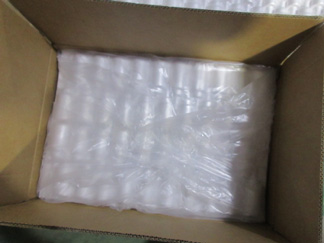 Bag sealed inside the carton.