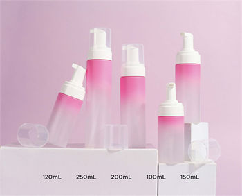 PET foam pump bottle cylindrical collection 100~250mL