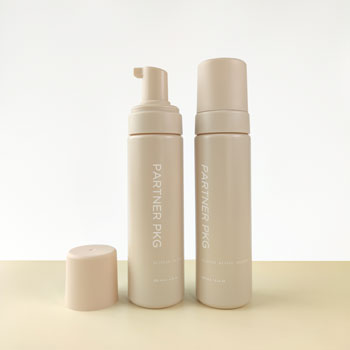 HDPE foam bottle with injection-matte foam pump