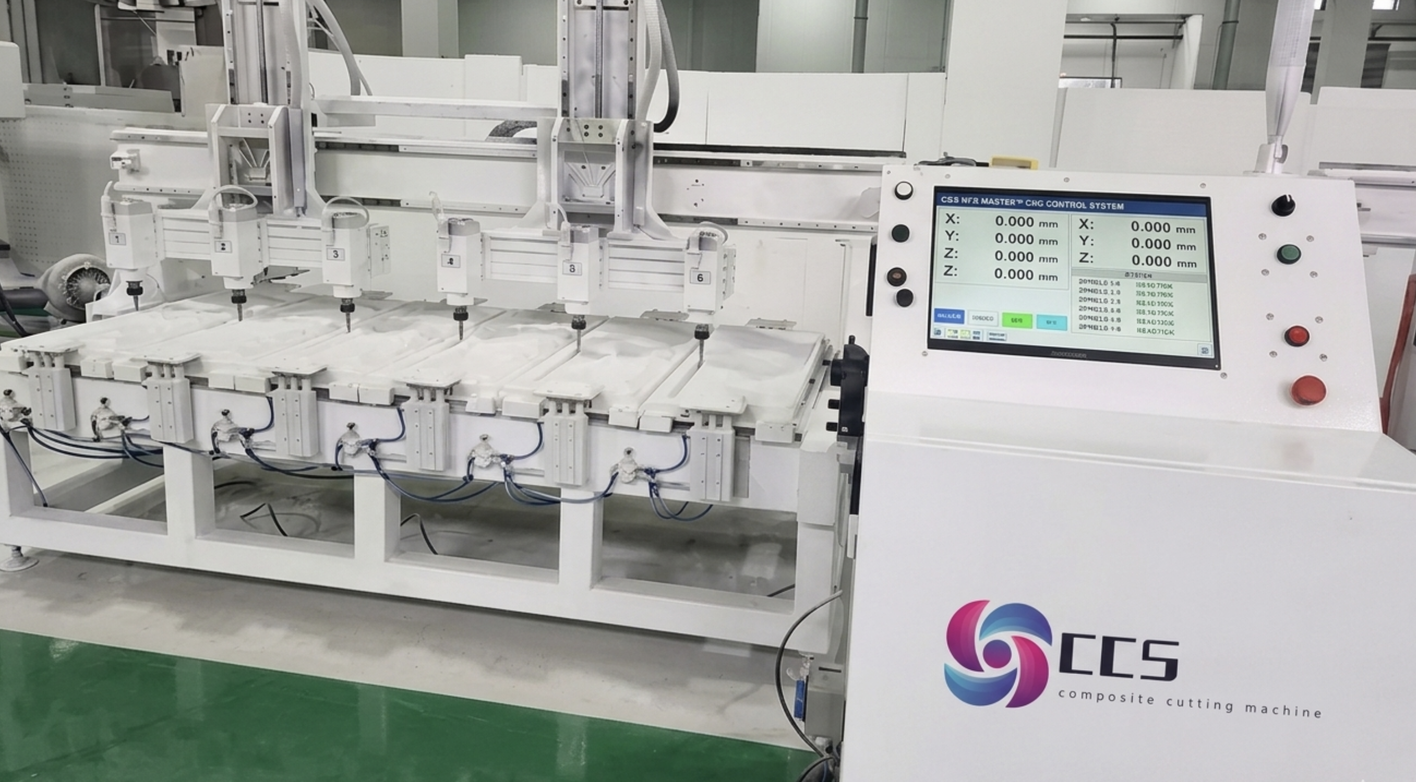 This 3 axis 6 spindles machine is designed for processing 3D core kit