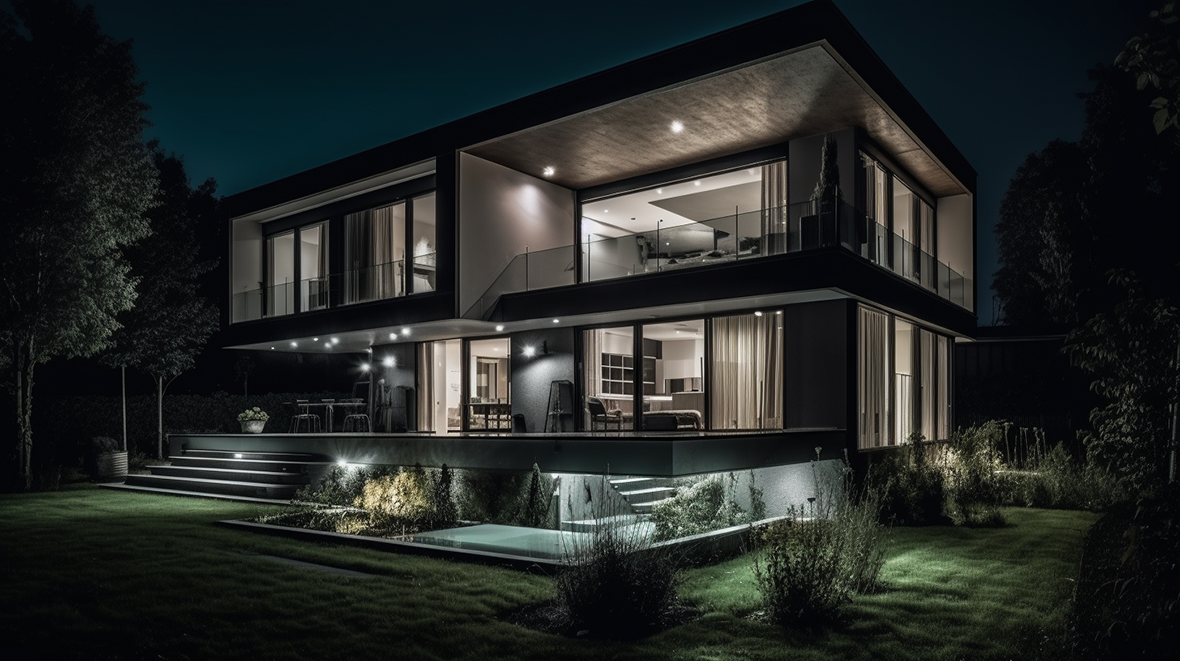 Infrared sensors and microwave sensors are used in Villas & Houses & Apartments