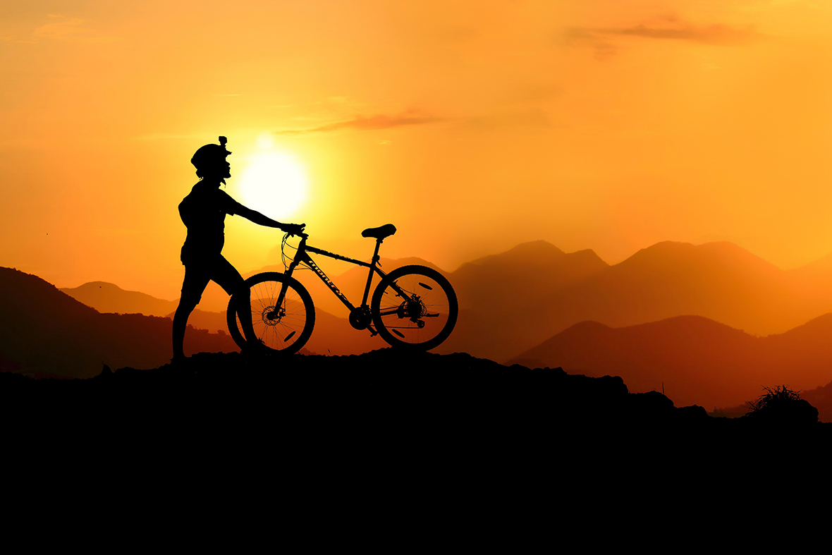 Headlamp are used in Biking