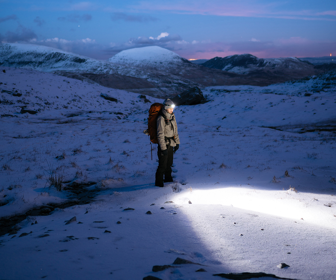 Headlamp & Flashlight & Handlamp are used in Hiking & Biking