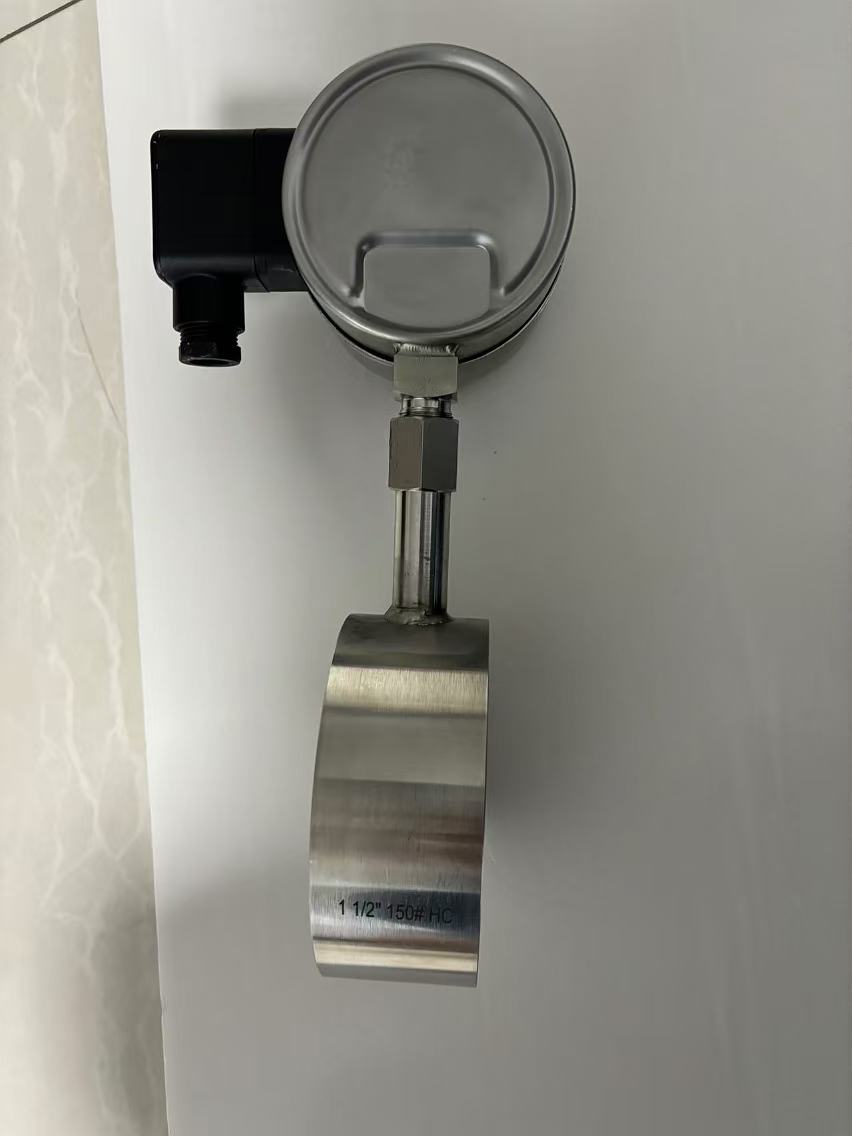 PressuregaugewithIn-linediaphragmseries981andswitch821WIKA